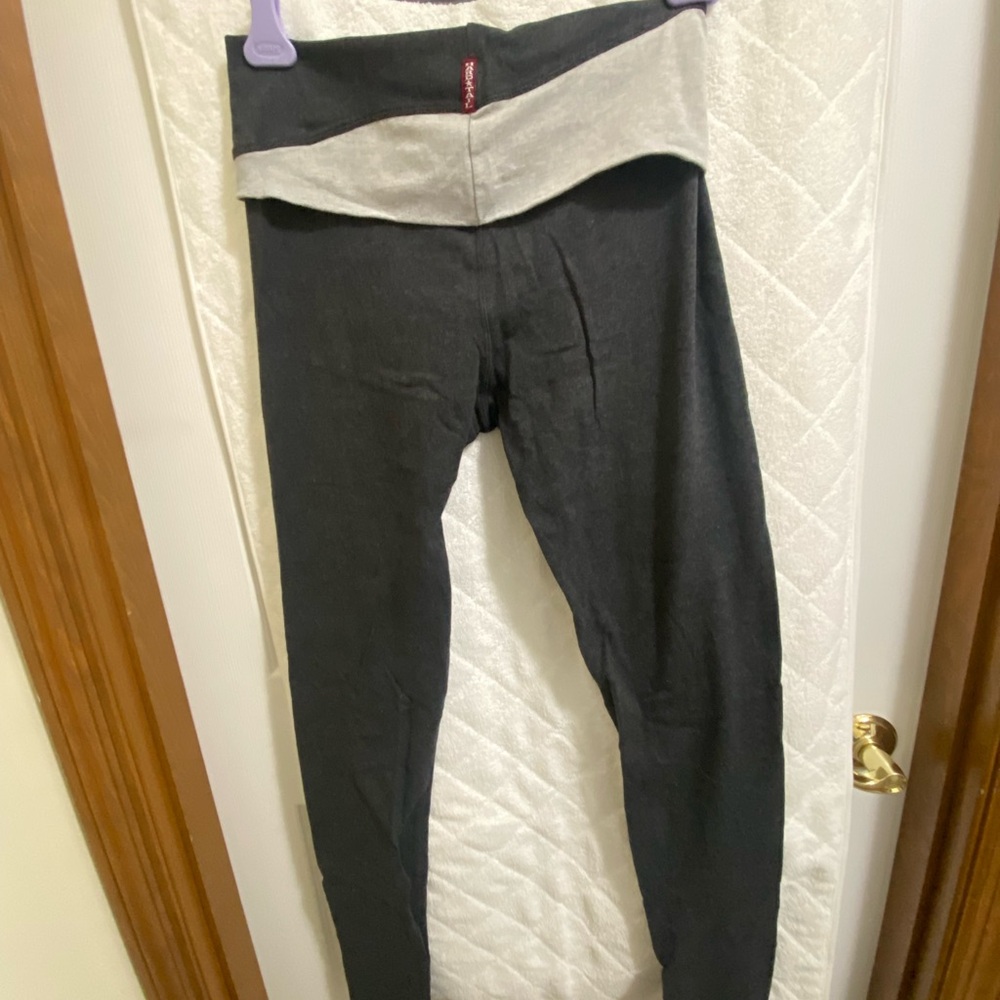 Hard Tail Forever Fold Over Waist Tights, Medium